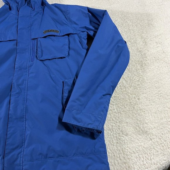 Burton Jacket Small Dry Ride Snowboard Ski Insulated Hooded Blue Full Zip Pocket - Picture 3 of 12